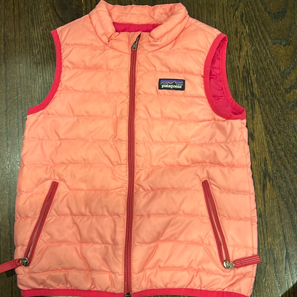 Patagonia Kids Vest - Coral and Pink